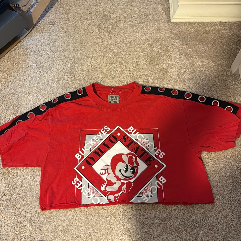 Vintage Gromet Ohio State Cropped Shirt